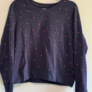 J. Crew Vintage Fleece Sweatshirt in Navy